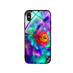 Ốp Lưng Kính Cường Lực Cho Điện Thoại Iphone X / Xs - Flower 14