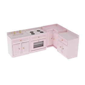 Dollhouse Miniature Kitchen Furniture Cupboard  Sink 1:12 Scale Model