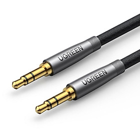 Mua Ugreen UG50356AV150TK 1.5M Nylon Braided Cáp âm thanh 3.5mm 2 đầu dương mạ vàng - HÀNG CHÍNH HÃNG