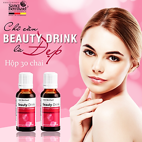 Nước uống đẹp da Collagen Beauty Drink - hộp 30 chai giúp bổ sung Collagen giúp cải thiện nếp nhăn và độ đàn hồi của da, giúp da sáng mịn, hỗ trợ chống lão hóa da