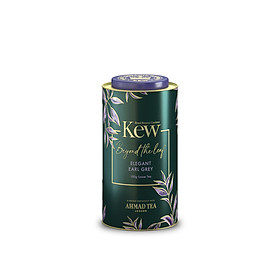 TRÀ AHMAD ANH QUỐC - KEW _ Hộp thiếc HÌNH TRỤ BÁ TƯỚC (100g) pha ấm - Elegant Earl Grey