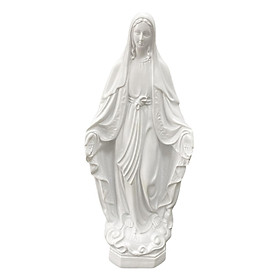 Mother Mary Figurine Mary Ornament Religious Figure for Home Desk Decoration - Style B