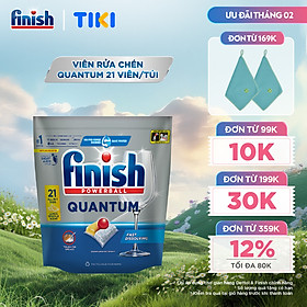 Viên rửa chén bát Finish Quantum túi 21 viên