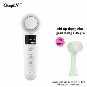 CkeyiN Máy Massage Mặt Nóng Lạnh Thiết Bị Chăm Sóc Da Rung EMS Với 4 Chế Độ Để Làm Sạch Thu Nhỏ Lỗ Chân Lông Loại Bỏ Nếp Nhăn Có Thể Sạc Lại