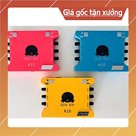 Mua Sound Card K10 2020 k10 jubilee Sound Thu Âm Livestream Karaoke bản quốc tế