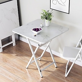 Mua Bàn Ăn Gấp Gọn Khung Sắt Mặt Gỗ Chống Nước Chống Xước AM125