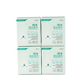 Khăn Lau Bằng Vải Cotton PurCotton 15x20cm 4 Hộp * 25 Cái / Hộp