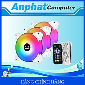Mua Bộ 3 Quạt XIGMATEK GALAXY III ESSENTIAL ARCTIC BX120 ARGB (EN46461) PACK x3  CONTROLLER  POWER HUB - Hàng Chính Hãng