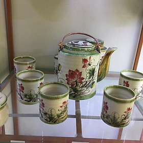 Mua Ấm tích pha trà xanh sứ Bát Tràng
