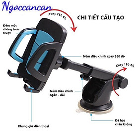 Mua Giá đỡ điện thoại  kẹp điện thoại xoay 360 dùng trong ô tô loại sịn trắc chắn