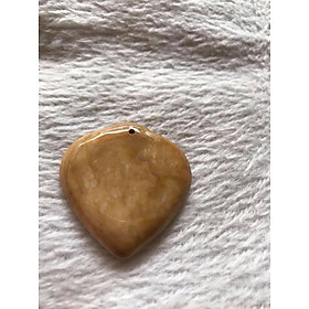 MẶT DÂY CHUYỀN NAM HÌNH TRÁI TIM ĐÁ CASIDON VÀNG 38MM