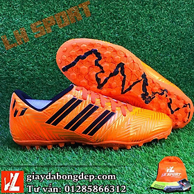 Giày đá banh, giày đá bóng NEMEZIZ MESSI màu cam đồng, siêu bền, đã khâu mũi (Tặng kèm tất)