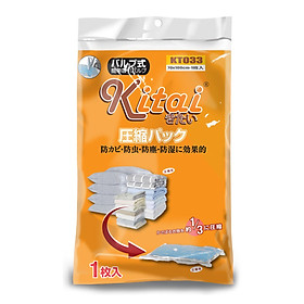 Túi hút chân không Kitai của Nhật Bản đựng quần áo, chăn màn, gối cho gia đình, du lịch