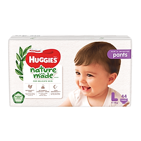 Ảnh bìa Tã Quần Siêu Cao Cấp Huggies Platinum Nature Made L44 (44 Miếng)