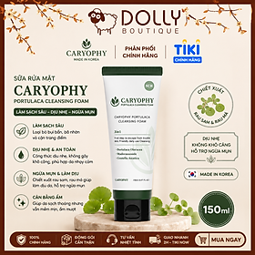 Sữa Rửa Mặt Giảm Mụn Caryophy Portulaca Cleansing Foam 150ml