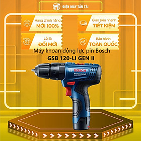 MÁY KHOAN ĐỘNG LỰC PIN (30/14 NM) BOSCH GSB 120-LI GEN II - HÀNG CHÍNH HÃNG