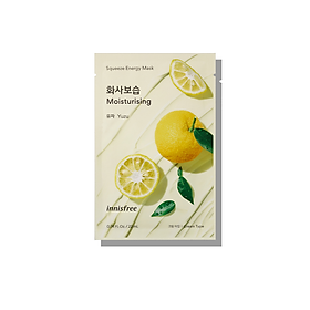 Mặt nạ giấy dưỡng da Hàn Quốc innisfree My Real Squeeze Mask 22ml - Chanh Vàng