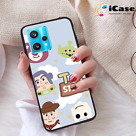 Ốp lưng iCase dành cho Realme 9 Pro Plus chất liệu viền dẻo lưng cứng nhám TPU có hai lỗ xỏ dây đeo in nổi 4D hình bộ sưu tập Color Fun 06