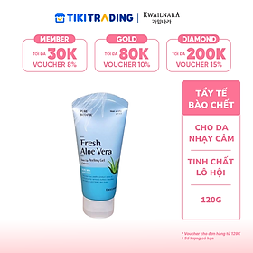 Tẩy tế bào chết Kwailnara Pure Botanic Aloe (Mát dịu, giảm kích ứng - dành cho da nhạy cảm) 120g