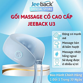 Gối Massage Chữ U Jeeback U3 Đa Năng Tích Hợp Nhiệt Hồng Ngoại Giảm Đau Cổ Vai Gáy Cho Dân Văn Phòng, Du Lịch