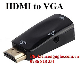 Mua Đầu chuyển đổi HDMI to VGA có hỗ trợ Audio