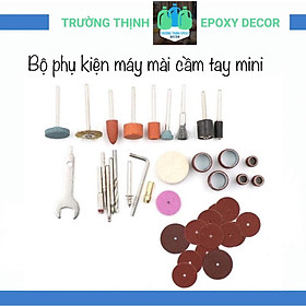 Bộ Phụ Kiện 40 Pcs Cho Máy Khoan Mài Mini Cầm Tay Đánh Bóng Resin - Trường Thịnh Sài Gòn