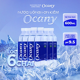 Lốc 6 chai nước ion kiềm Ocany chai 600ml