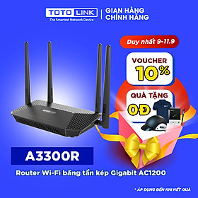 Mua Router Wi-Fi băng tần kép Gigabit AC1200-A3300R_HÀNG CHÍNH HÃNG