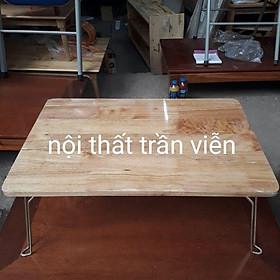 Mua Bàn gấp gỗ cao su 40 x 60 - bàn ăn  bàn học  bàn ăn gỗ tự nhiên   bàn gấp gọn