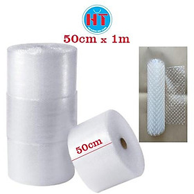 Xốp hơi bọc hàng, màng xốp khí gói hàng, bọc chống sốc, xốp nổ loại dày, KT 50cm*1m