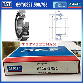Vòng bi bạc đạn SKF 6216-2RS1