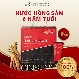 Nước tinh chất hồng sâm 6 năm tuổi Hàn Quốc Innerset - Innerset Korean Red Ginseng Sticks 10g x 100 gói