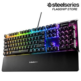 Bàn phím gaming có dây SteelSeries Apex 5 RGB - Hàng Chính Hãng