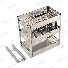 Mua {Chính hãng} Kệ dao thớt chai lọ Inox 304 dạng hộp Gerari