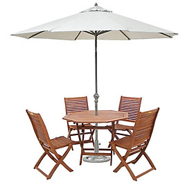 Bộ Bàn Bali 4 Ghế Xếp Palawan IBIE NS4005B