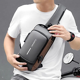 Túi đeo chéo nam phong cách mới tích hợp khóa chống trộm và chống thấm nước cao cấp