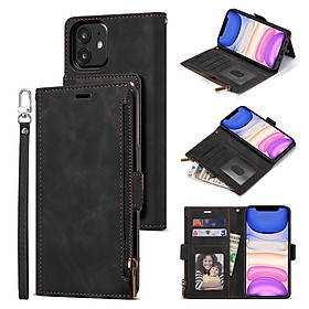 Bao da điện thoại nắp lật kèm 9 ngăn đựng thẻ cho iphone 12 pro max iphone 12 mini iphone 11pro max iPhone xs max