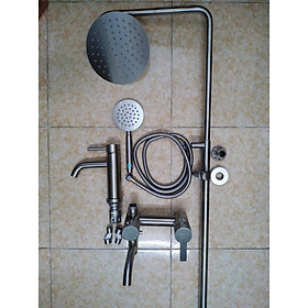 Combo bộ sen cây tắm nóng lạnh Tera inox 304