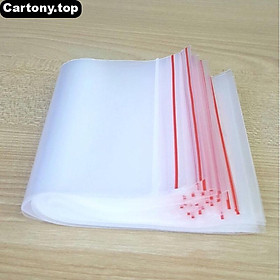 Mua Túi zipper viền chỉ đỏ 15 x 20cm - 500 Gram