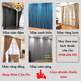 Mua Rèm cửa sổ chống nắng 99% rèm cửa chống nắng giá cực rẻ siêu đẹp may sẳn nhiều màu tặng kèm dây vén xịn