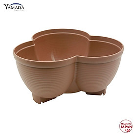 Chậu trồng cây cảnh Yamada, với 03 khoang, chậu có thể kết hợp trồng được các loại hoa khác nhau - nội địa Nhật Bản 