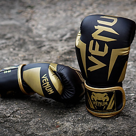 Găng tay Boxing Venum elite - Đen Vàng
