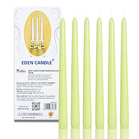 Mua Hộp 6 nến thơm taper Eden Candle FTRAMART EDC2331 25 cm (Xanh mạ non)