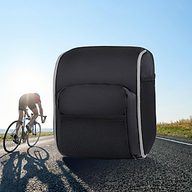 Multifunctional Bike Handlebar Bag Container Durable Dustproof Oxford Cloth with Zipper