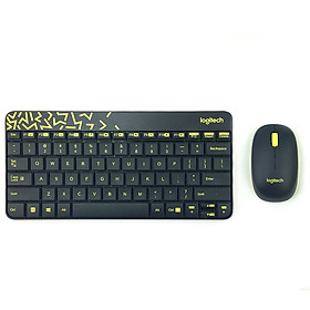  Bộ Chuột Và Bàn Phím Không Dây Logitech MK240/MK245 - Black and Yellow