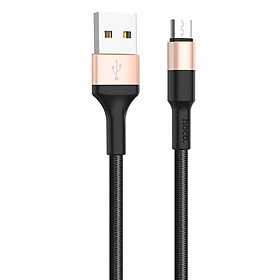 Cáp Sạc Hoco X26 Dây Dù Chông Đứt MicroUsb cho Android Dài 1M - Hàng Chính Hãng