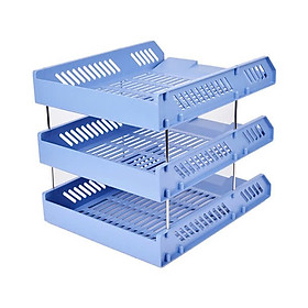 Khay Đựng Tài Liệu 3 Tầng 4 tầng (5683) , Kệ Đựng Tài Liệu Văn Phòng Việt Nhật Cao Cấp, Khay A4 nhiều ngăn tiện dụng
