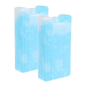 2pcs/set Reusable Ice Pack for Outdoor Camping Picnic Fishing Travel Home Office Lunch Box/ Lunch Freezer/ Cooler Bag
