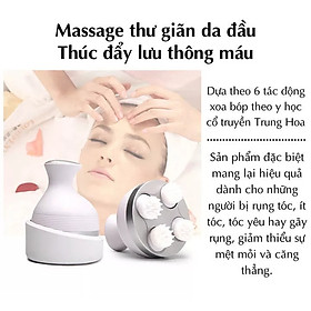 Hình ảnh Máy massage đầu mini 3D đa năng kết hợp mát xa toàn thân tăng cường lưu thông tuần hoàn máu, thư giãn cơ thể