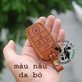 Bao da dành cho Chìa Khoá Kia Sedona handmade Da Thật 008